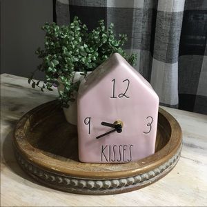 Rae Dunn pink clock